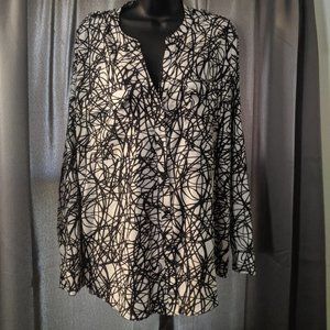 CALVIN KLEIN WOMENS BLOUSE SZ XL